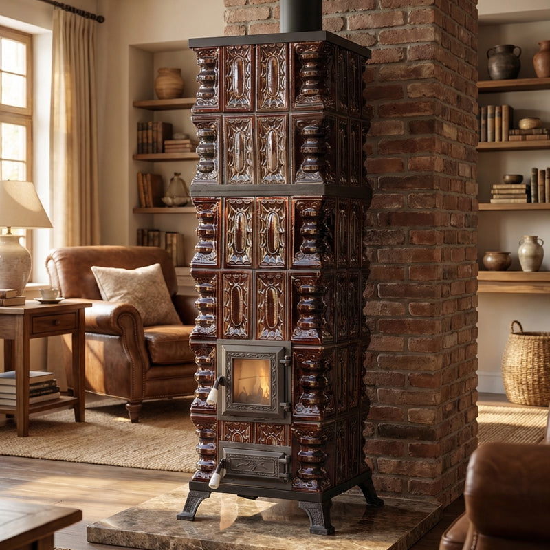 POÊLE CÉRAMIQUE MODÈLE 11 MARRON 10 kW