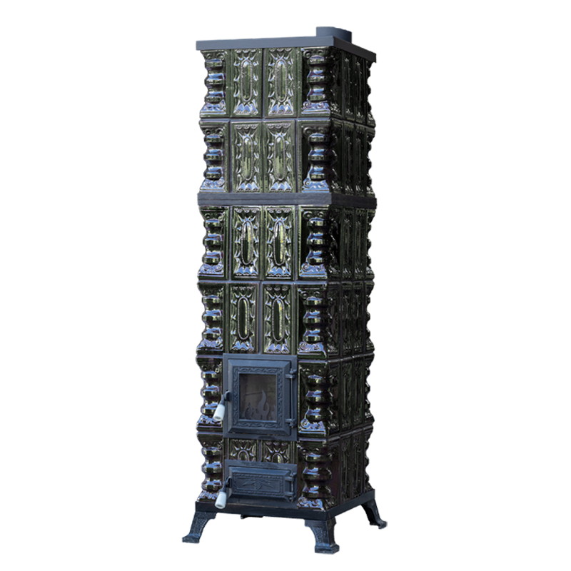 POÊLE CÉRAMIQUE MODÈLE 11 VERT 10 kW