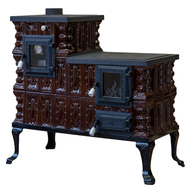 KERAMISKĀ KRĀSNS MODELIS 1 BRŪNA KREISĀ 10 kW