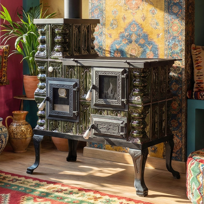 KERAMISKĀ KRĀSNS MODELIS 27 ZAĻA KREISĀ 8 kW