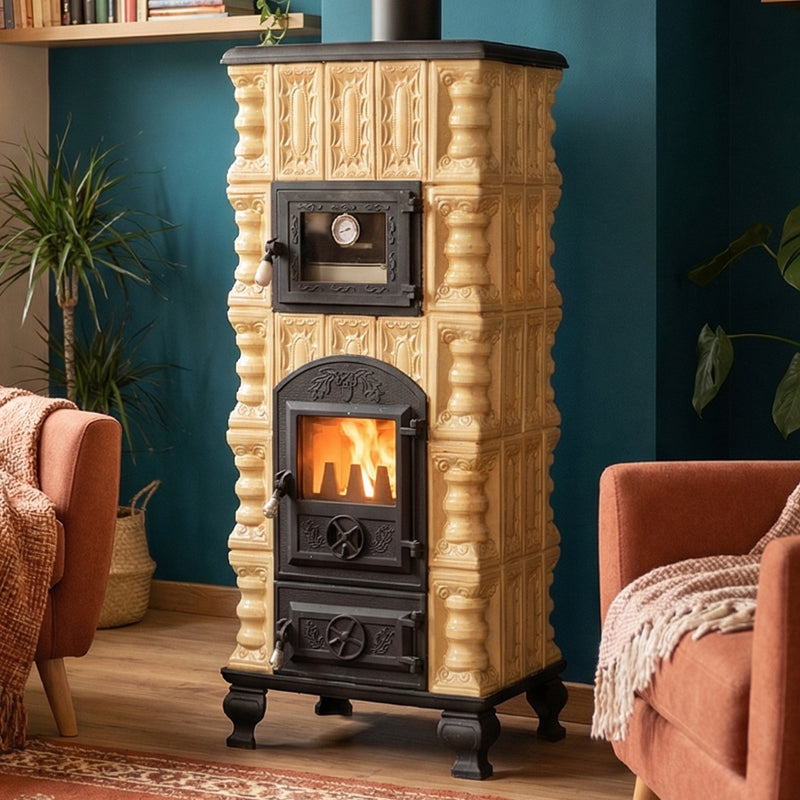 CERAMIC STOVE MODEL 5 CREAM 10 kW