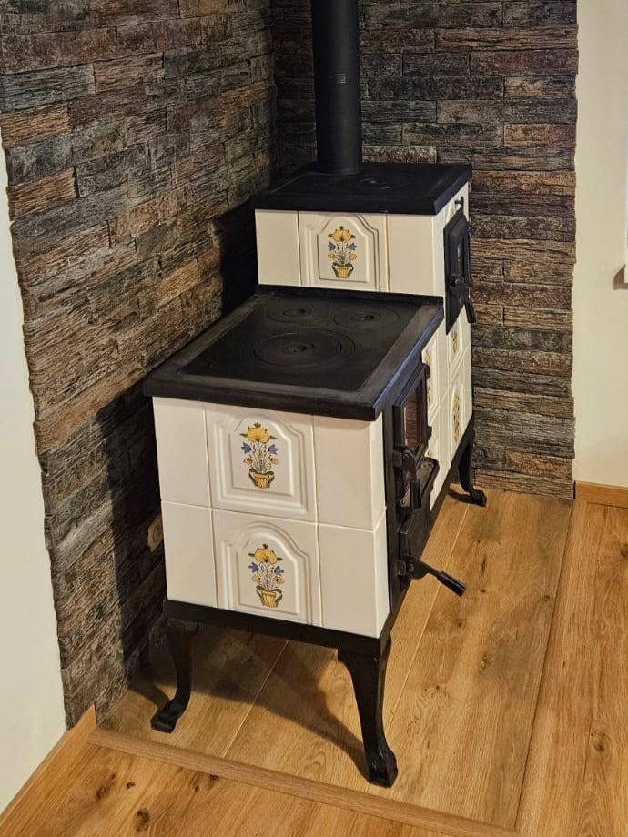 POÊLE CÉRAMIQUE MODÈLE 1 FOLK DROIT 10 kW