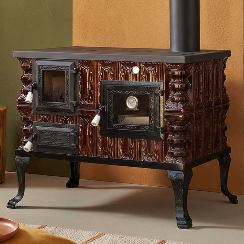 KERAMISKĀ KRĀSNS MODELIS 6 BRŪNA LABĀ 10 kW