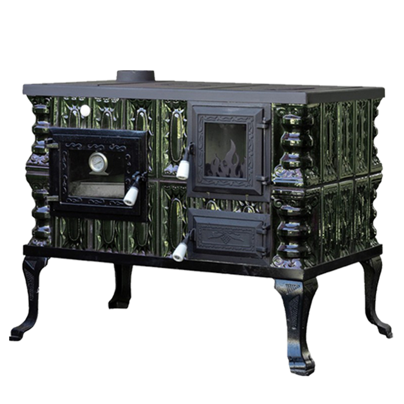 CERAMIC STOVE MODEL 6 GREEN LEFT 10 kW
