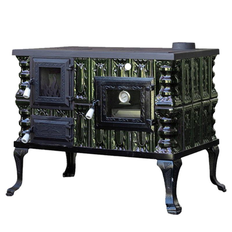 CERAMIC STOVE MODEL 6 GREEN RIGHT 10 kW