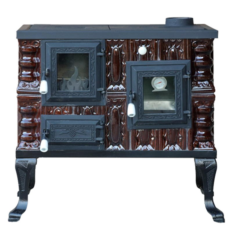 CERAMIC STOVE MODEL 7 BROWN RIGHT 6,5 kW