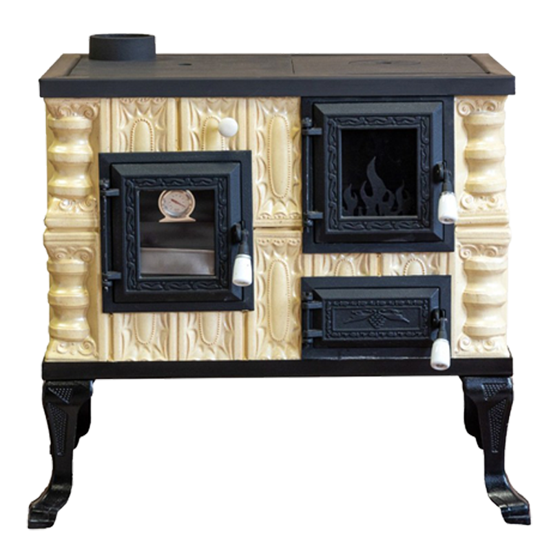 CERAMIC STOVE MODEL 7 CREAM LEFT 6,5 kW