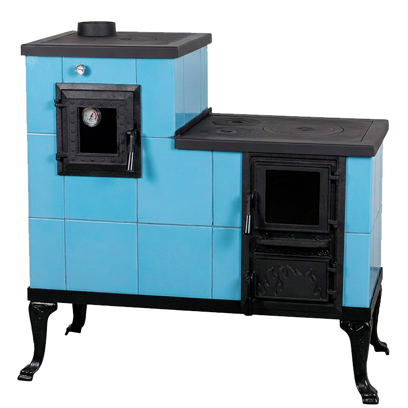 CERAMIC STOVE MODEL 1 LIGHT BLUE LEFT 10 kW