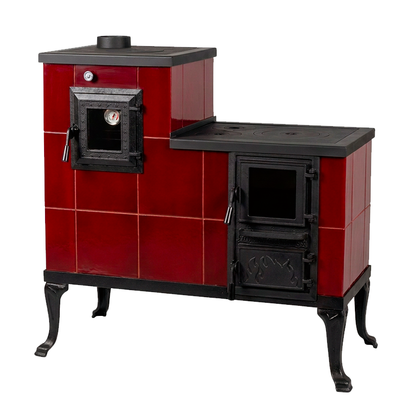 CERAMIC STOVE MODEL 1 RED LEFT 10 kW
