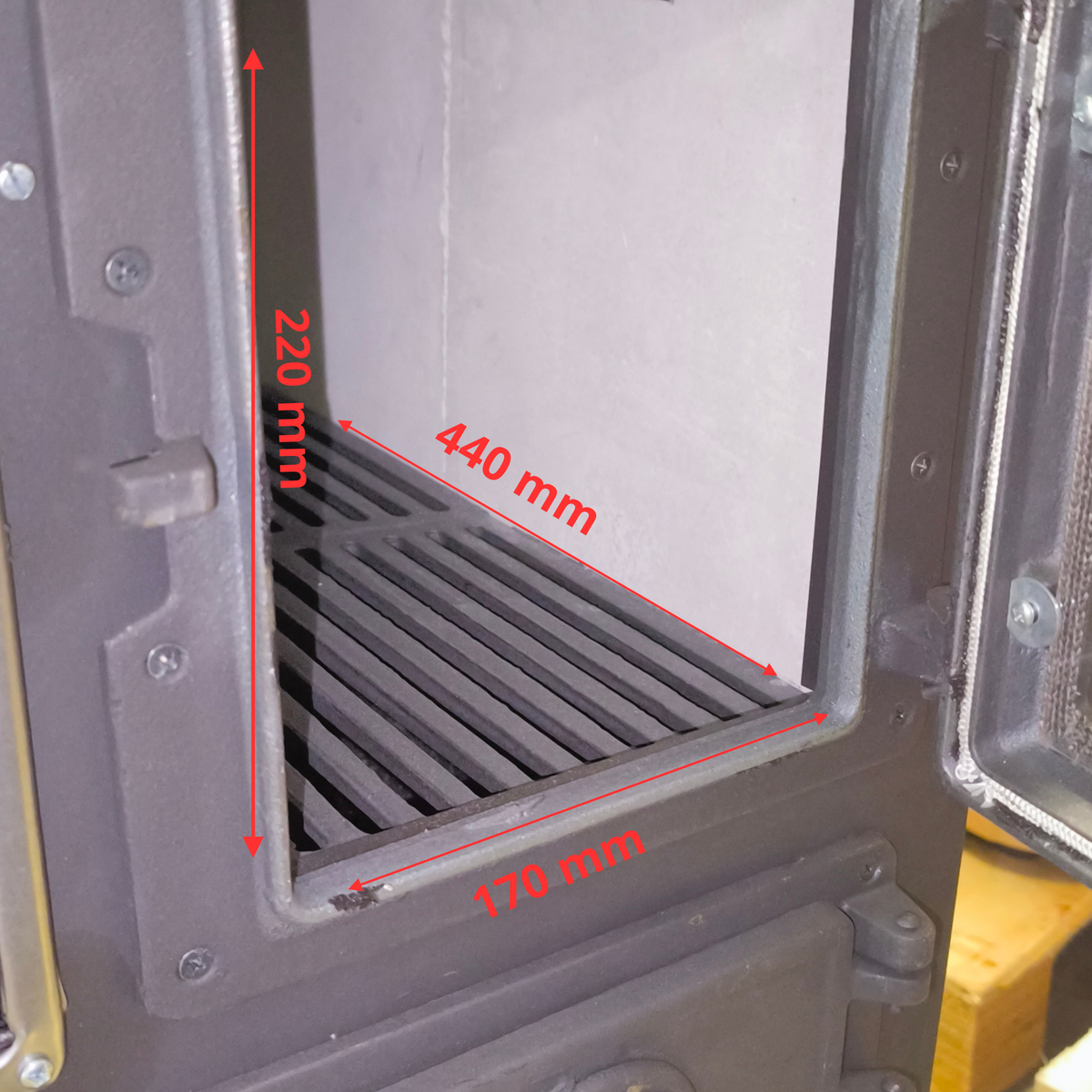 MEGA-RABATT!!! 9-kW-emaillierter Holzherd / Holzofen mit Backofen und großer Kochfläche, 9 kW, Ausrichtung links