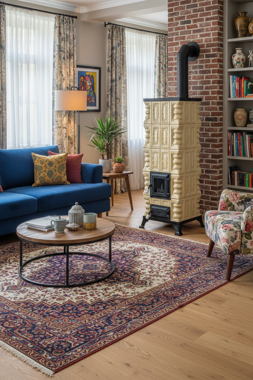 POÊLE CÉRAMIQUE MODÈLE 3 CRÈME 8 kW