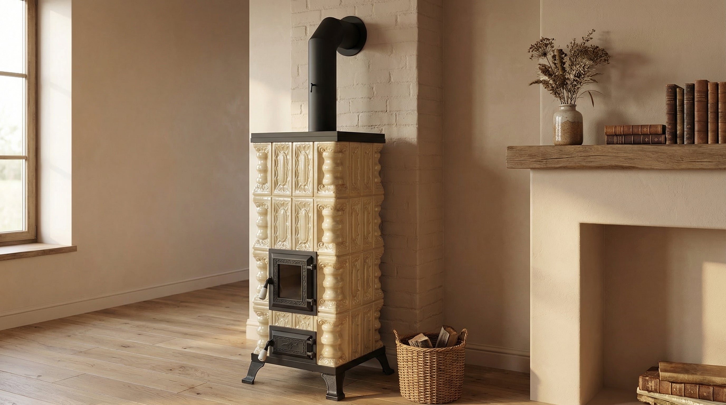CERAMIC STOVE MODEL 2 CREAM 7 kW
