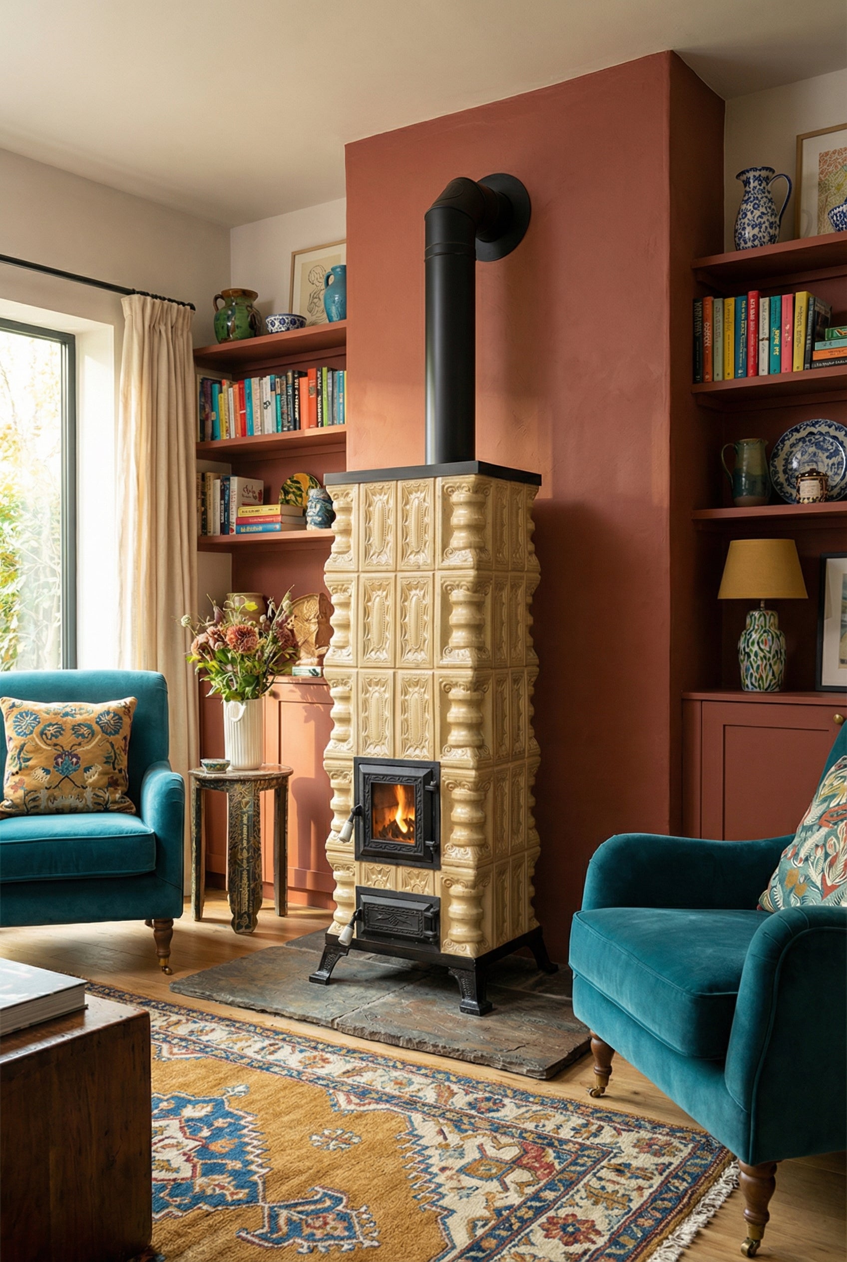 POÊLE CÉRAMIQUE MODÈLE 3 CRÈME 8 kW