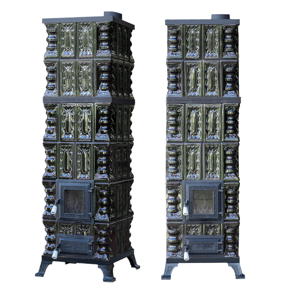POÊLE CÉRAMIQUE MODÈLE 11 VERT 10 kW