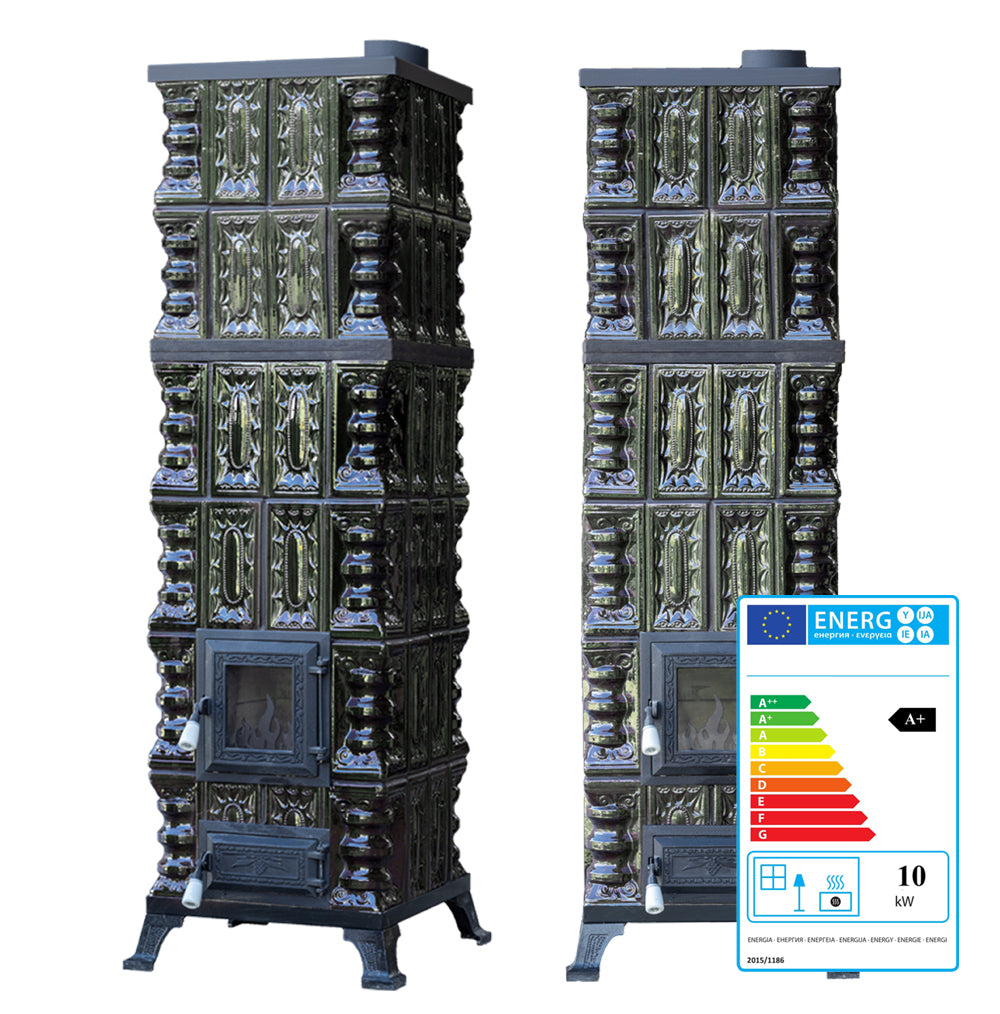 CERAMIC STOVE MODEL 11 GREEN 10 kW