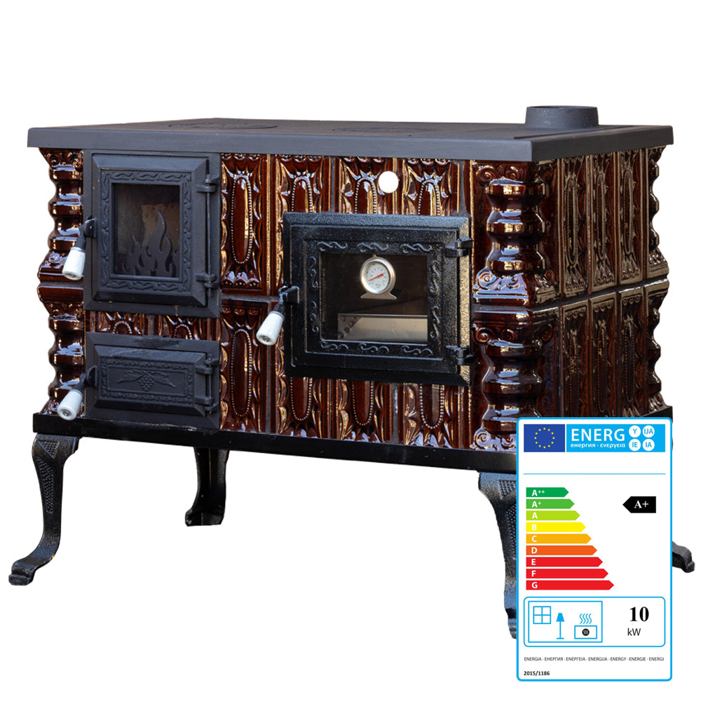 CERAMIC STOVE MODEL 6 BROWN RIGHT 10 kW
