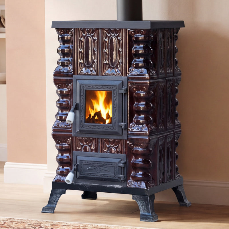 POÊLE CÉRAMIQUE MODÈLE 15 MARRON 5 kW