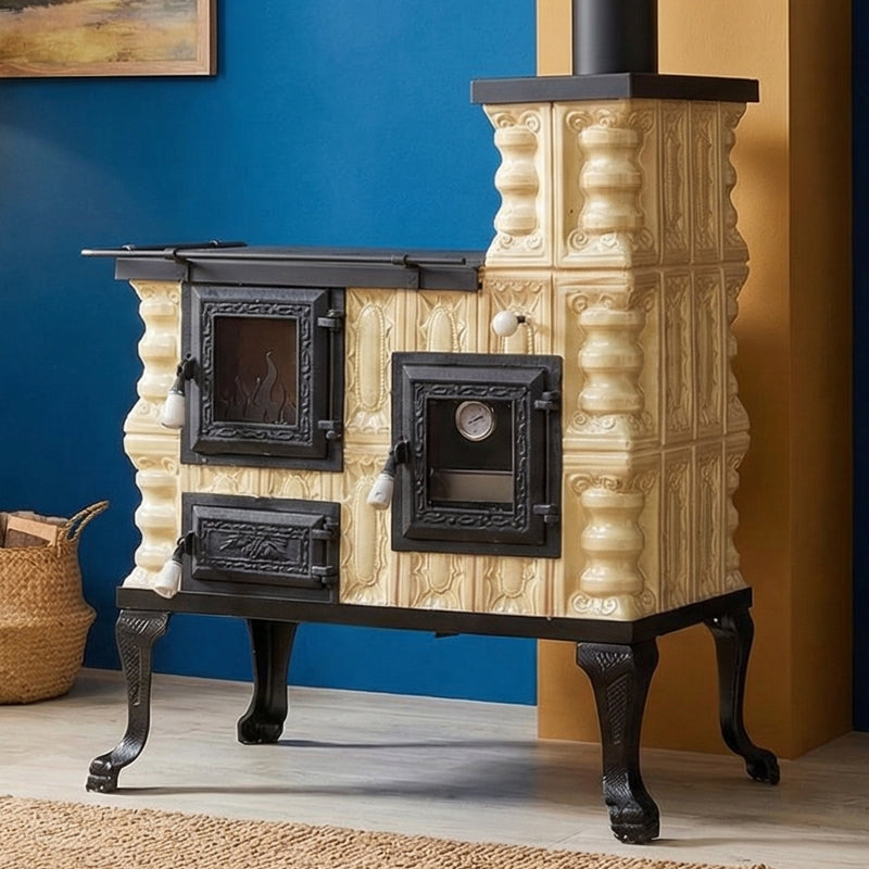 KERAMISKĀ KRĀSNS MODELIS 27 KRĒMA LABĀ 8 kW