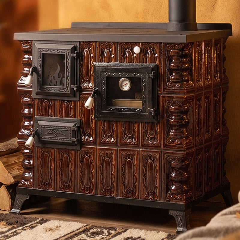 KERAMISKĀ KRĀSNS MODELIS 4 BRŪNA LABĀ 10 kW