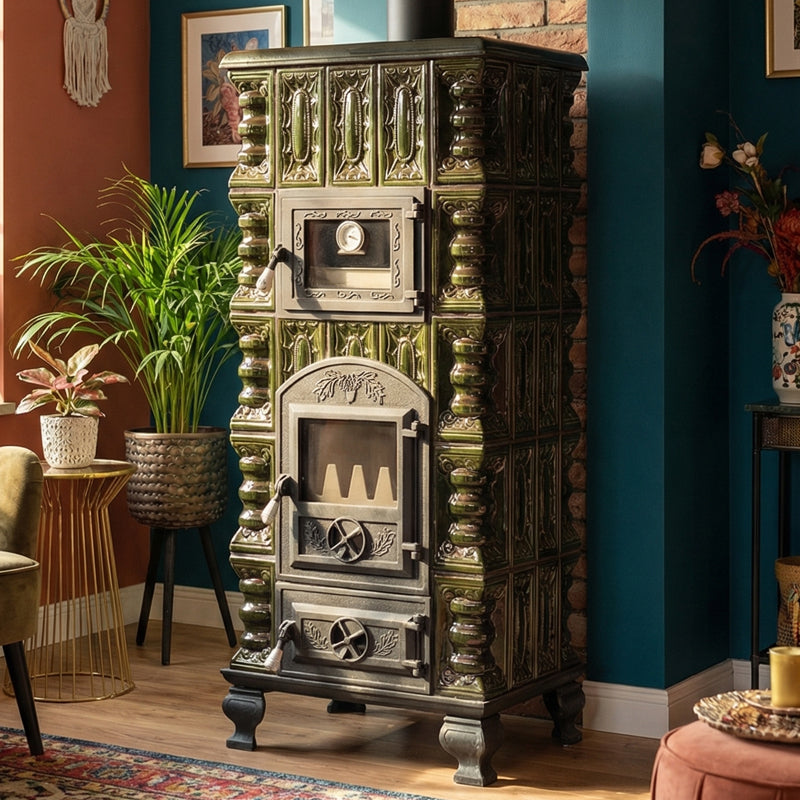 CERAMIC STOVE MODEL 5 GREEN 10 kW
