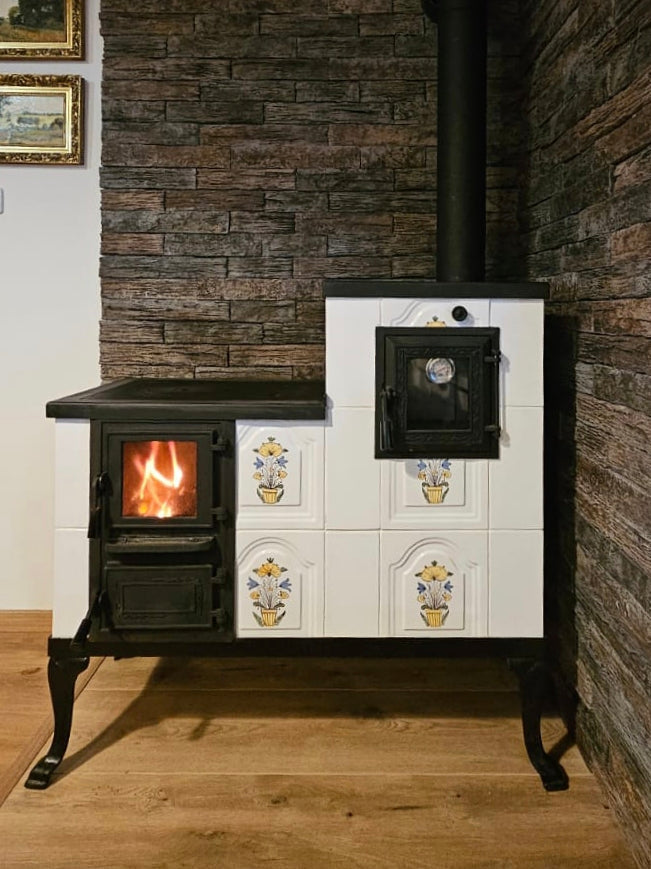 POÊLE CÉRAMIQUE MODÈLE 1 FOLK DROIT 10 kW