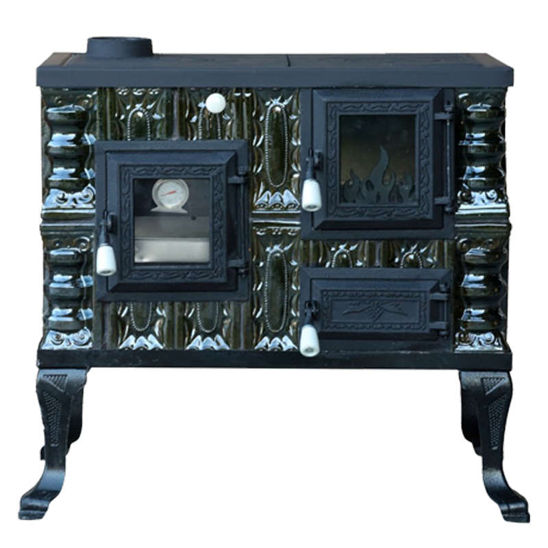 CERAMIC STOVE MODEL 7 GREEN LEFT 6,5 kW