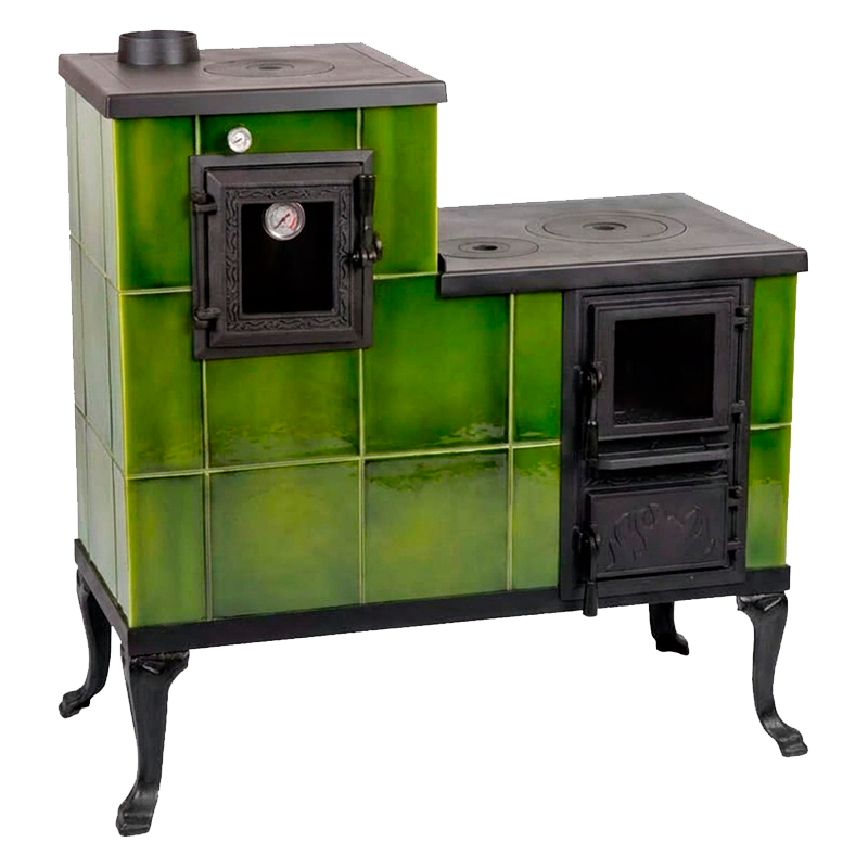 CERAMIC STOVE MODEL 1 LIGHT GREEN LEFT 10 kW