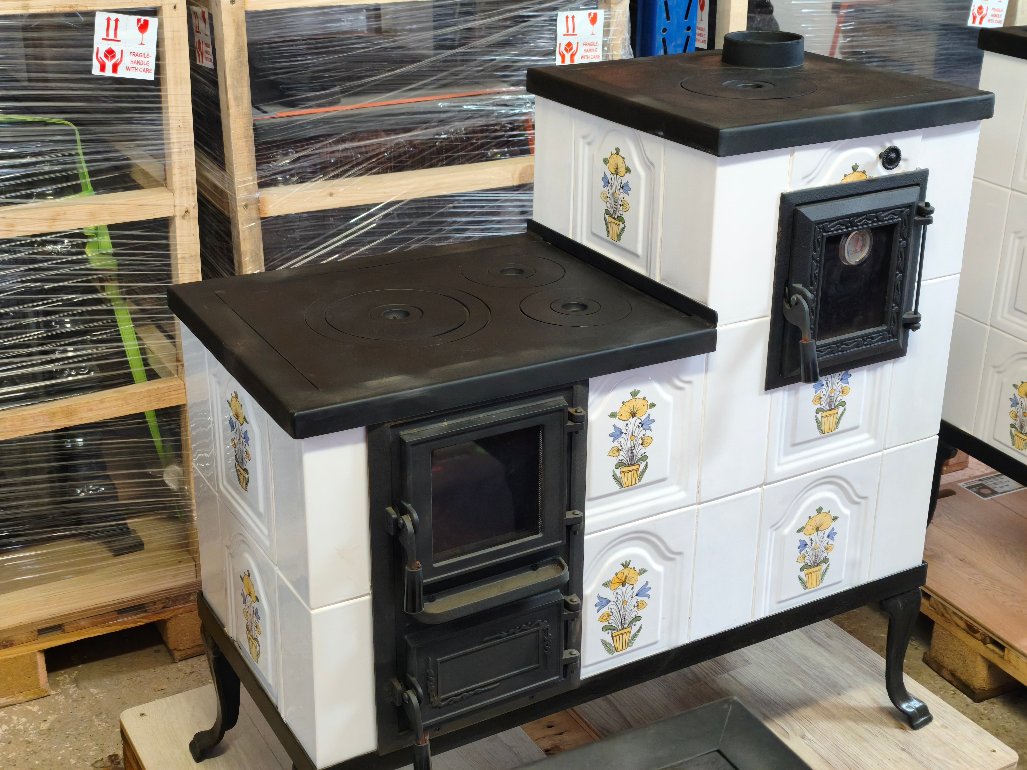 POÊLE CÉRAMIQUE MODÈLE 1 FOLK DROIT 10 kW