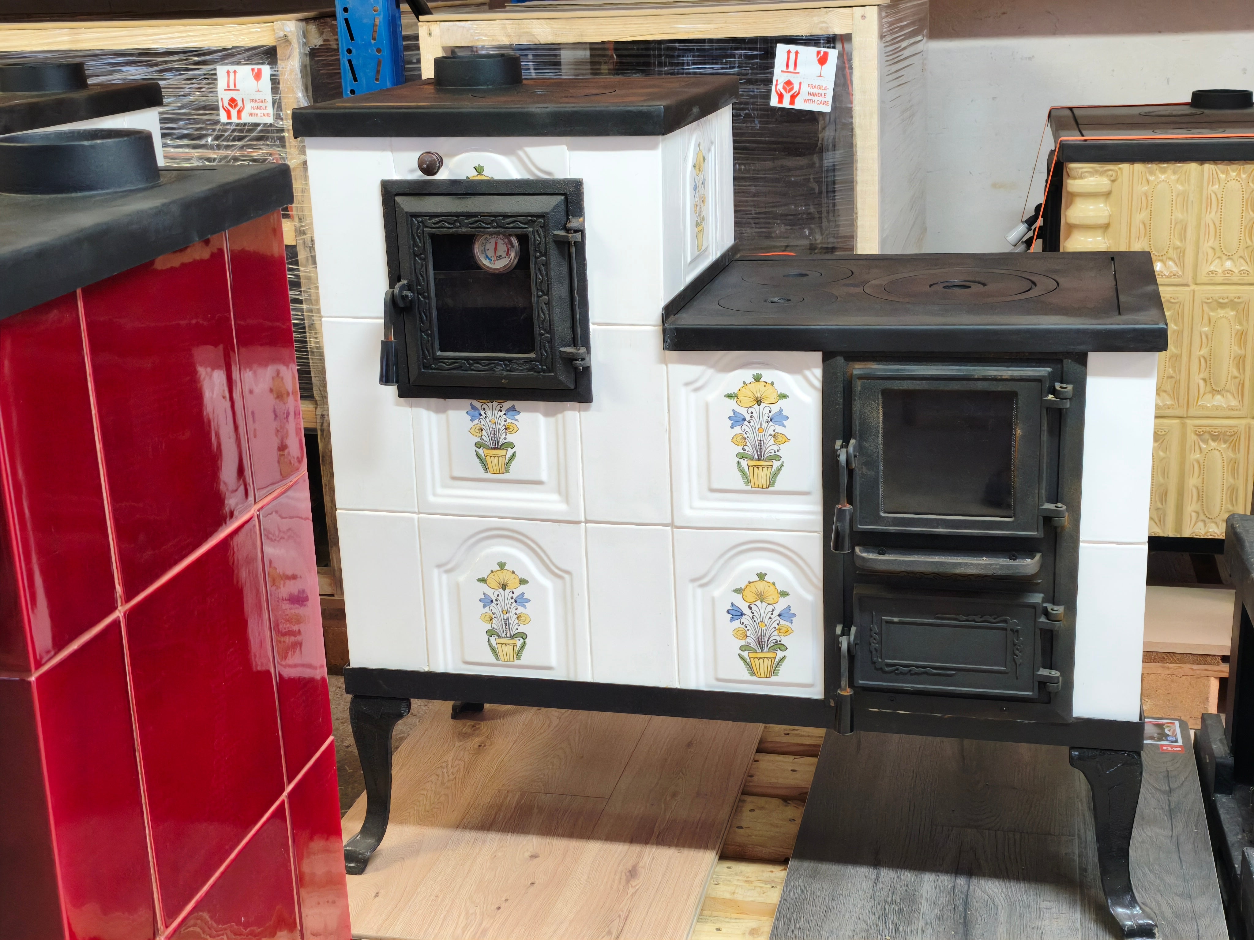 POÊLE CÉRAMIQUE MODÈLE 1 FOLK GAUCHE 10 kW