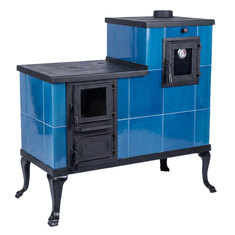 CERAMIC STOVE MODEL 1 BLUE RIGHT 10 kW
