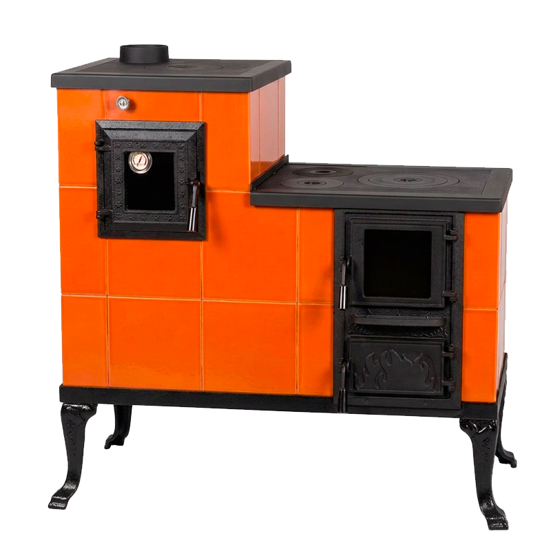 CERAMIC STOVE MODEL 1 ORANGE LEFT 10 kW
