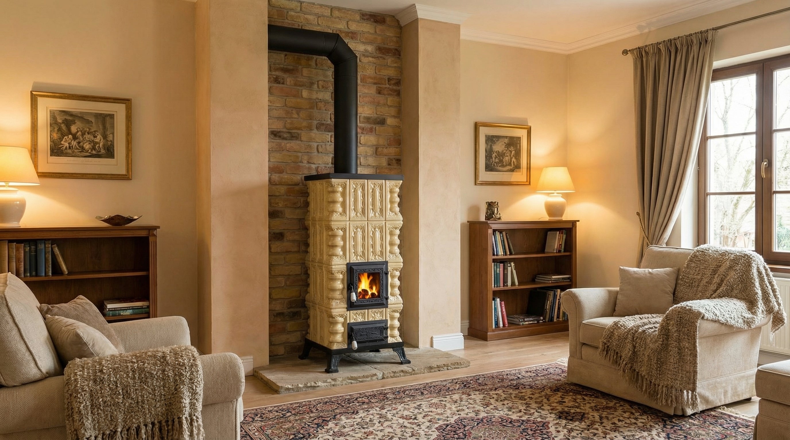 CERAMIC STOVE MODEL 2 CREAM 7 kW