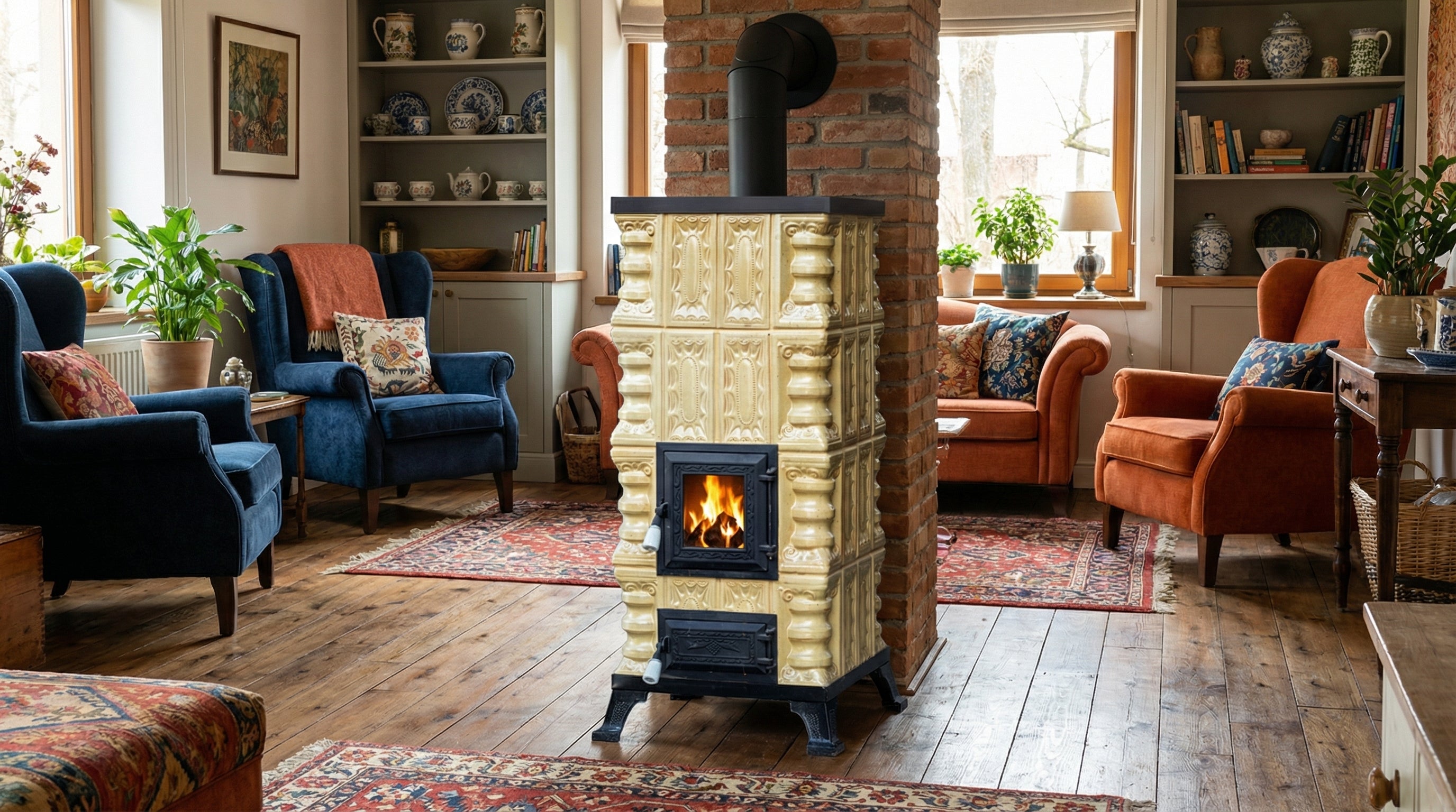 CERAMIC STOVE MODEL 2 CREAM 7 kW