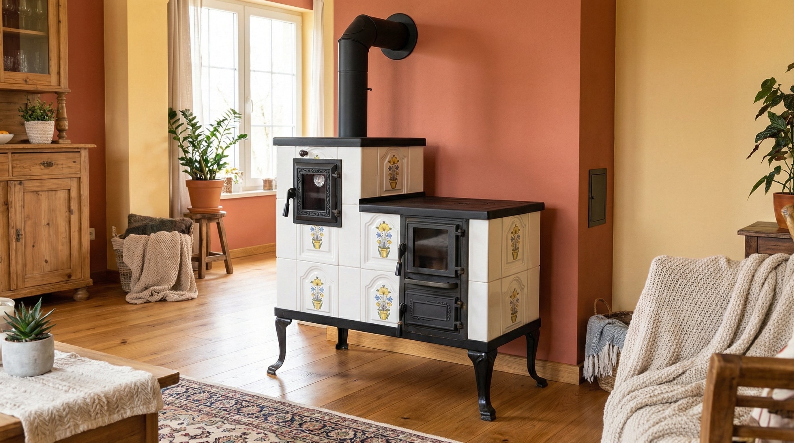 POÊLE CÉRAMIQUE MODÈLE 1 FOLK GAUCHE 10 kW