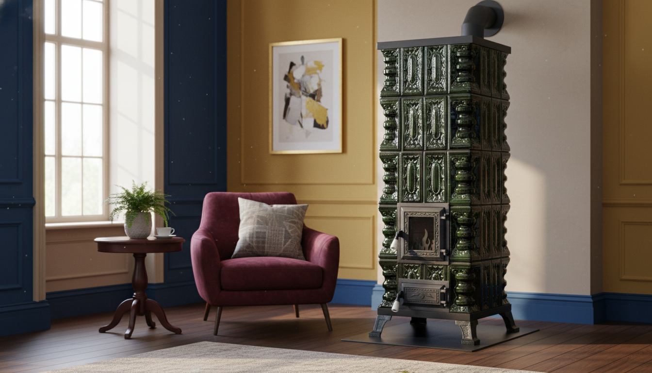 POÊLE CÉRAMIQUE MODÈLE 3 VERT 8 kW