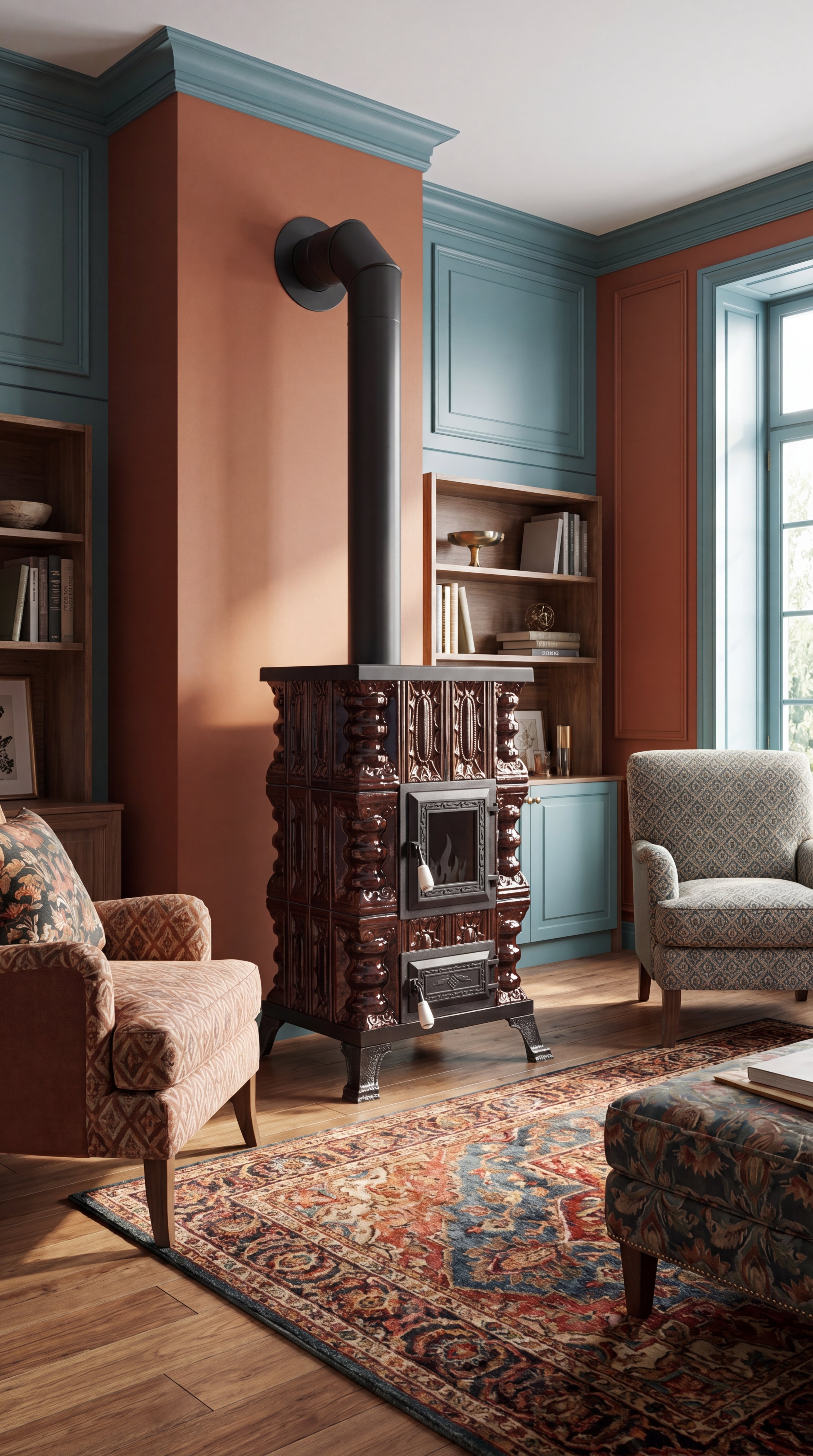 POÊLE CÉRAMIQUE MODÈLE 15 MARRON 5 kW