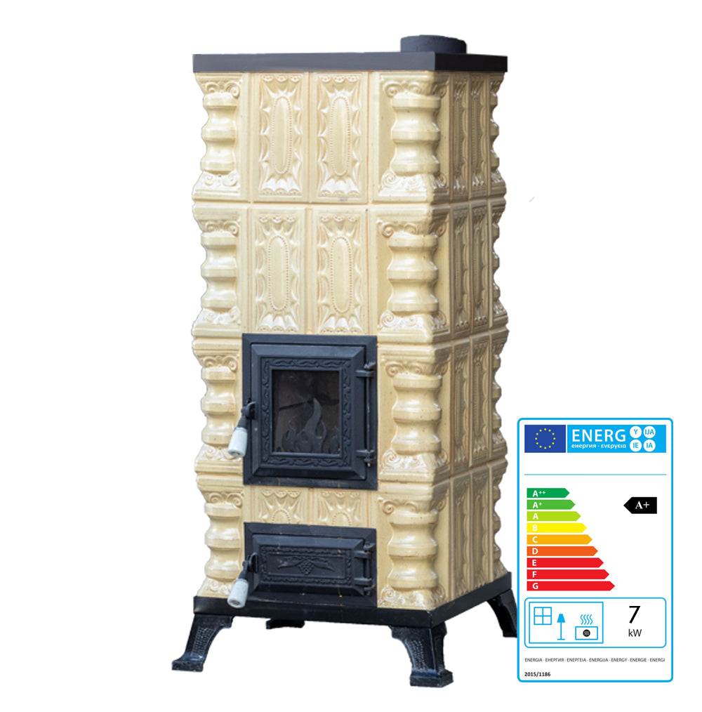 CERAMIC STOVE MODEL 2 CREAM 7 kW