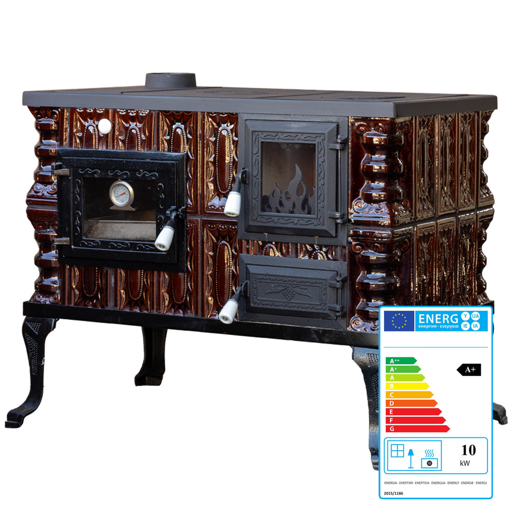 CERAMIC STOVE MODEL 6 BROWN LEFT 10 kW