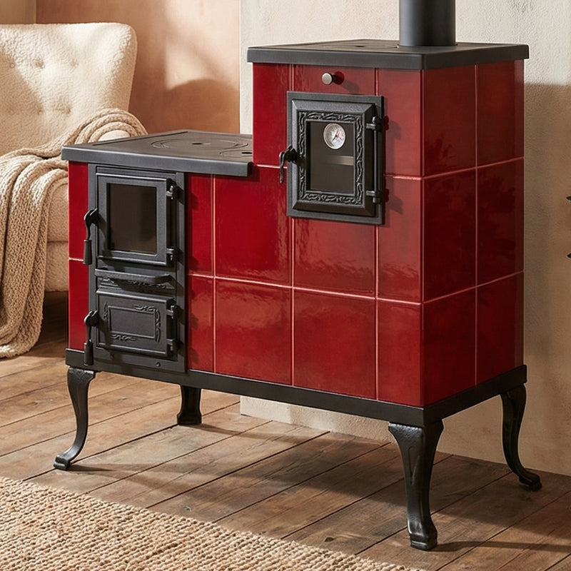 CERAMIC STOVE MODEL 1 RED RIGHT 10 kW